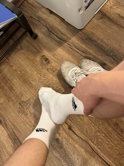 Adidas Unisex Cushion Crew used socks (white) - Image 2